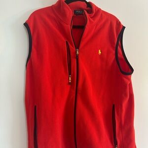 Polo Ralph Lauren Red Fleece Vest